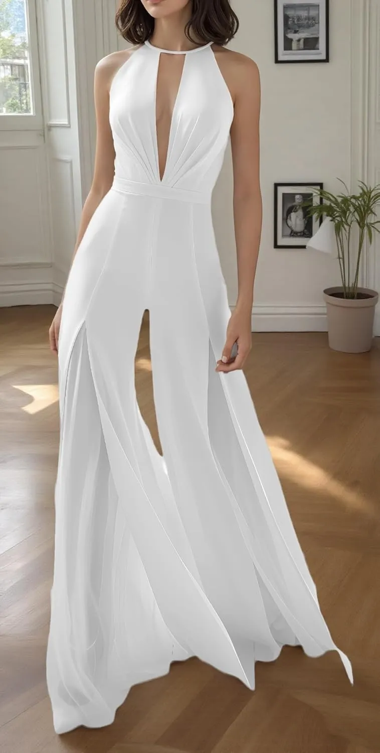 ZVO Jumpsuit For Women Pants Rompers Elegant Prom And Cocktail Party Evening Party Outfits